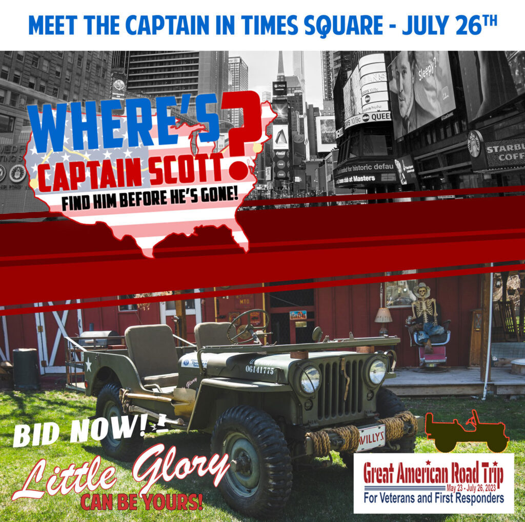 Captain Scott at Times Square auction