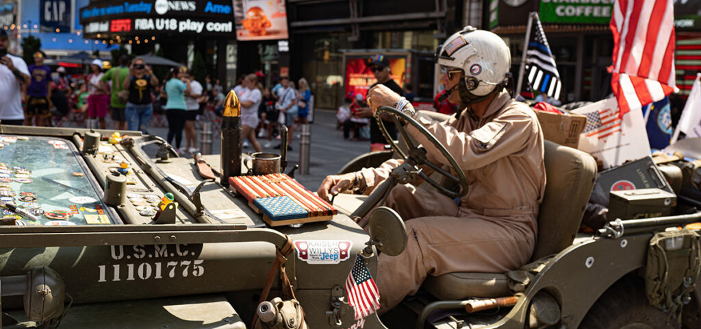 Captain Scott Montefusco drives "Little Glory" from San Francisco, CA to Long Island, NY on behalf of a veteran fundraising campaign.